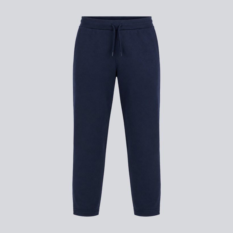 Plain navy cuffed joggers